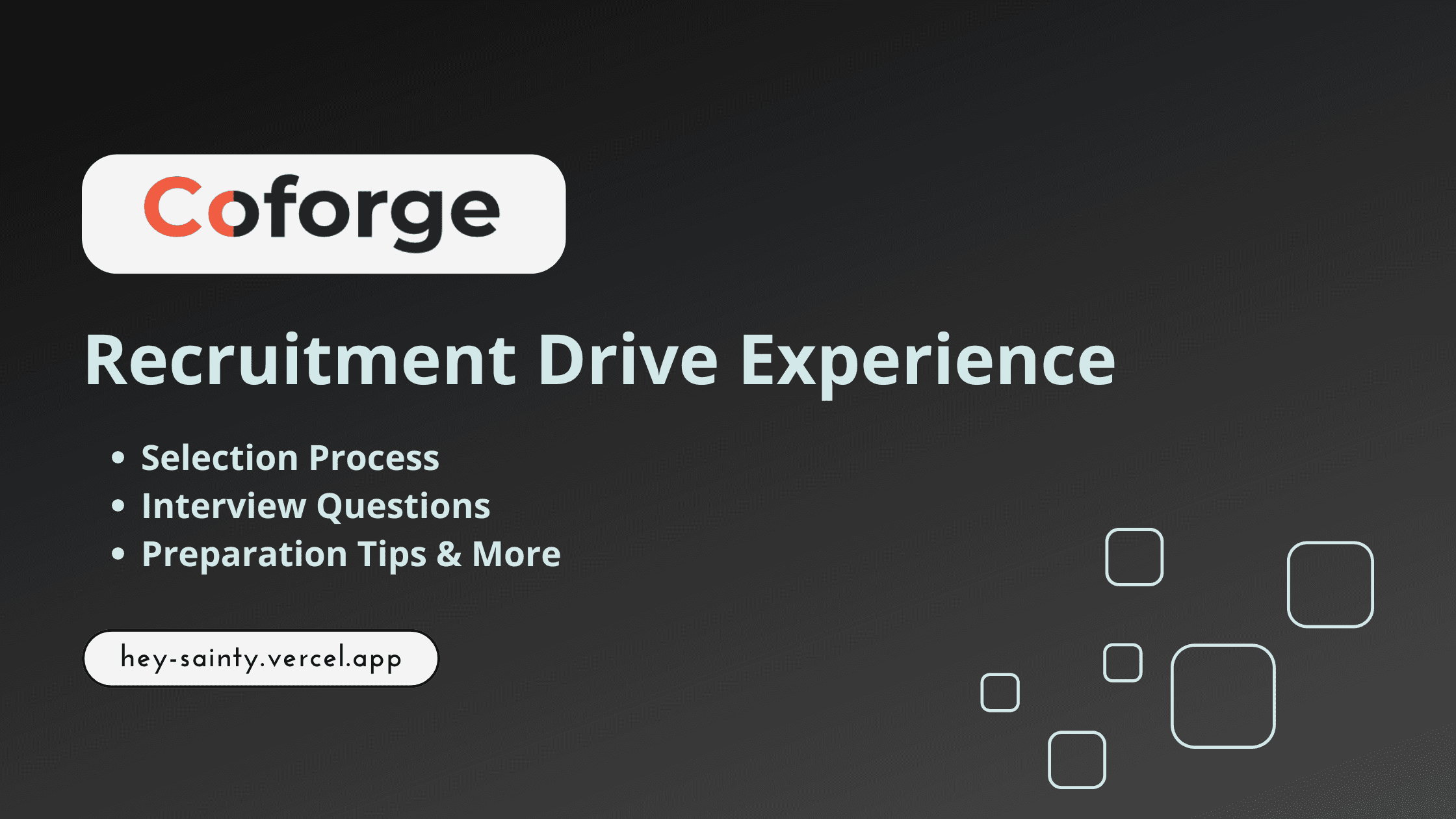 Coforge Recruitment Drive Journey from Application to Offer