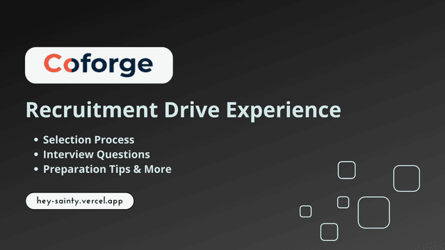 Coforge Recruitment Drive Journey from Application to Offer